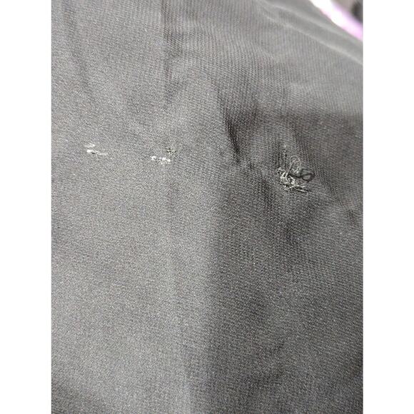 Leena for Mac Duggal Size 0 Ruffle Maxi Shift Tiered Dress Black V Neck Sheer - Picture 2 of 15